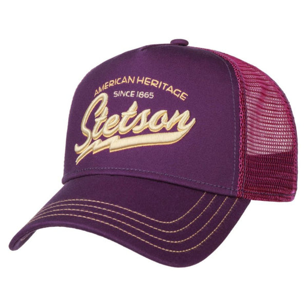 The Hat Shop Stetson American Heritage Trucker Cap 'Purple'