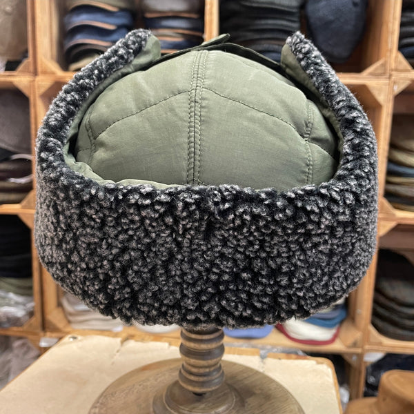 The Hat Shop Failsworth Snowdon Trapper Hat Green Bacl