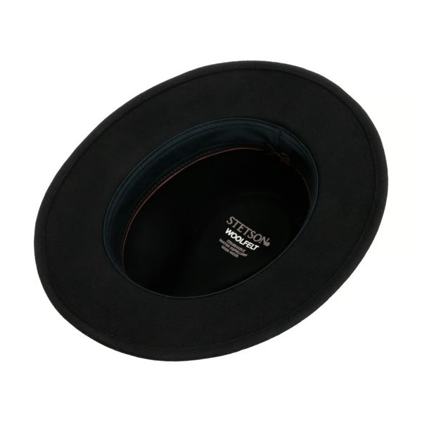 The Hat Shop Stetson Soft WoolFelt Traveller Hat in Black
