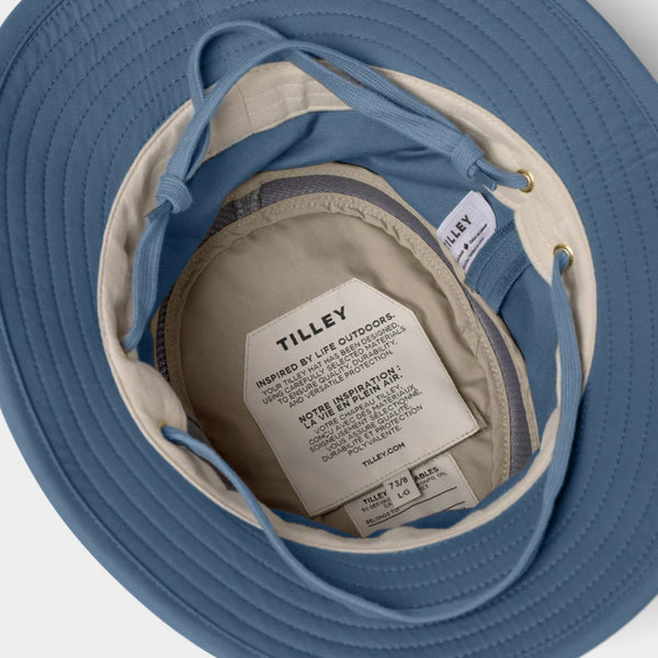 The Hat Shop Tilley T5MO Organic AIRFLO® Sun Hat UPF50+'Blue'