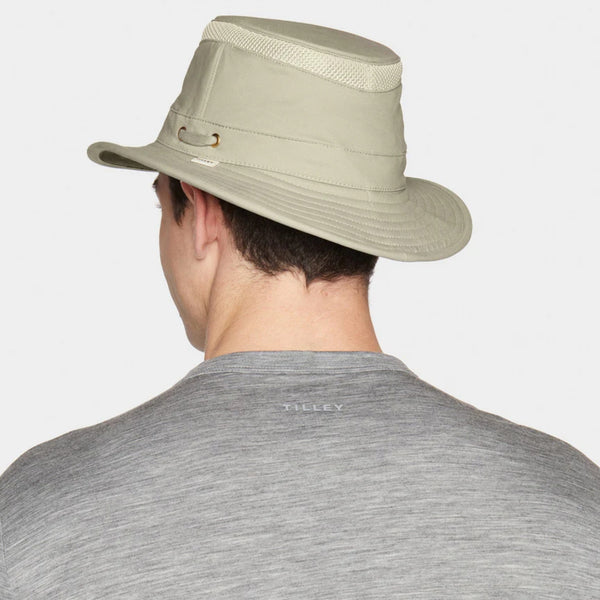 The Hat Shop Tilley T5MO Organic AIRFLO® Sun Hat UPF50+ 'Khaki'