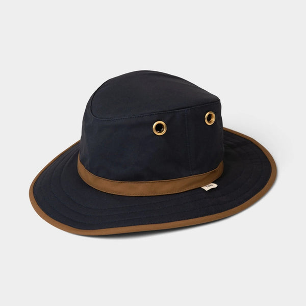 Tilley TWC7 Outback Wax Cotton Hat Navy