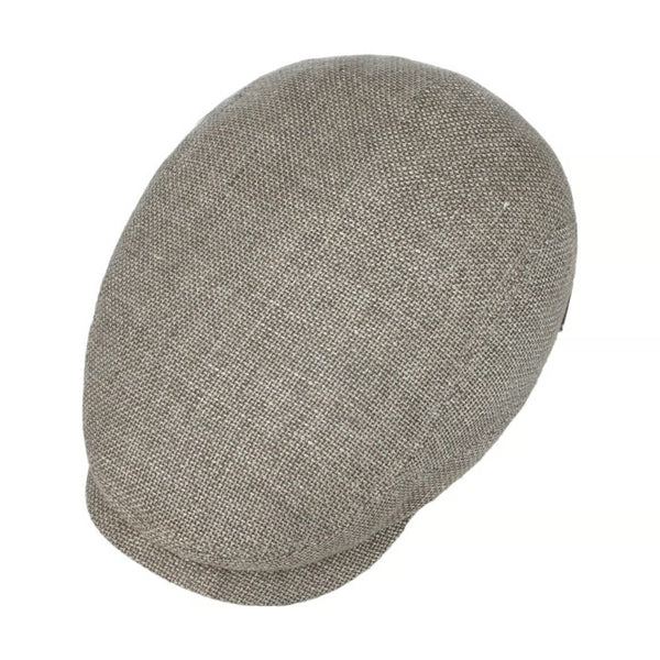 The Hat Shop Stetson Taleco Wool Flat Cap with Linen in Grey
