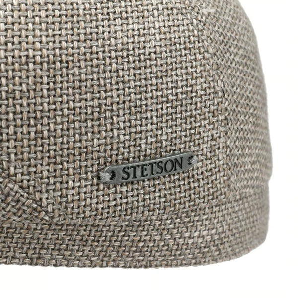 The Hat Shop Stetson Taleco Wool Flat Cap with Linen in Grey