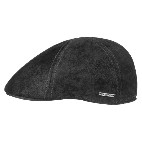 The Hat Shop Stetson Texas Pig Skin Gatsby cap 'Black'