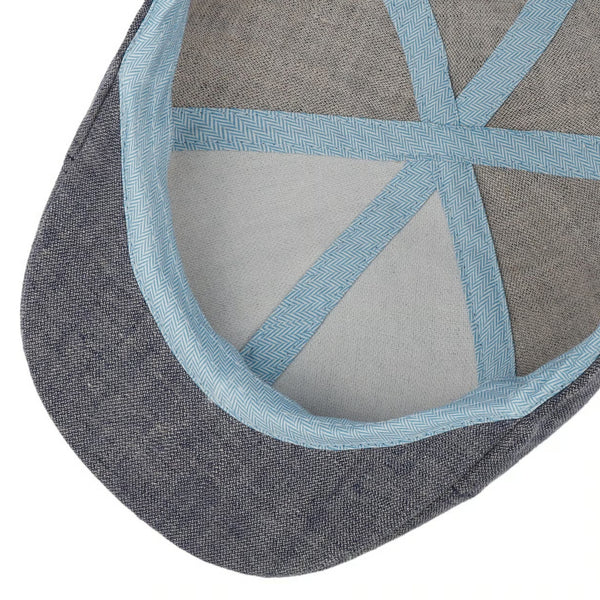 The Hat Shop Stetson Linen Texas Cap in Blue