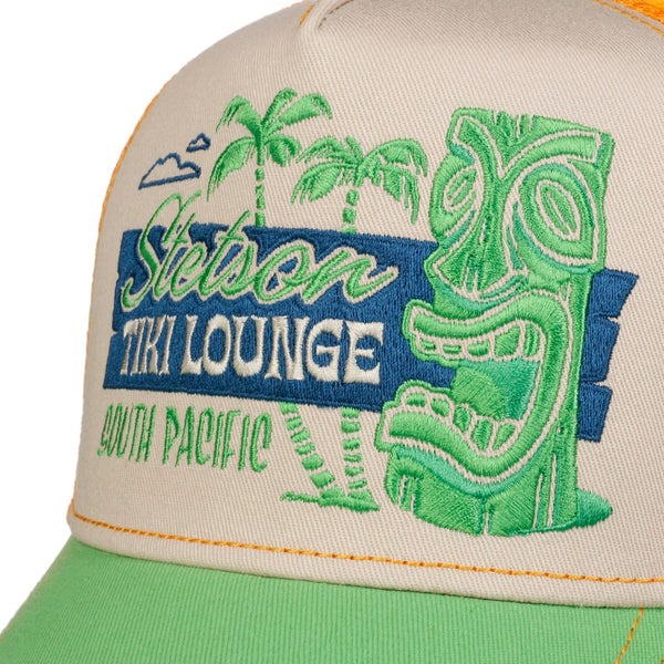 The Hat Shop Stetson Tiki Lounge Trucker Cap 'Orange"