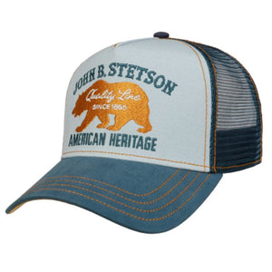 The Hat Shop Stetson JBS-Bear Trucker Cap 'Blue' 