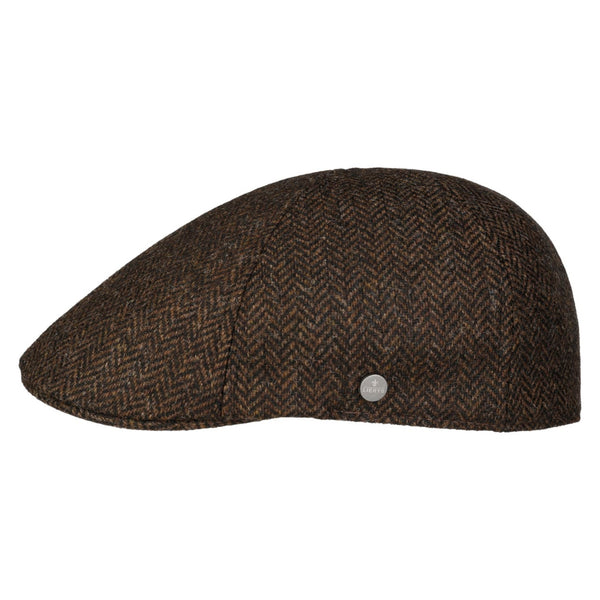 The Hat Shop Lierys Vanderon Wool Duck Bill Cap in Brown