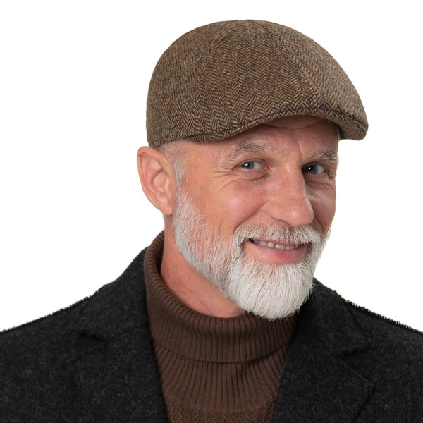 The Hat Shop Lierys Vanderon Wool Duck Bill Cap in Brown