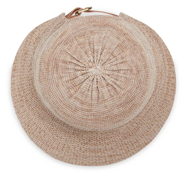 The Hat Shop Wallaroo Victoria Cap in Mixed Camel