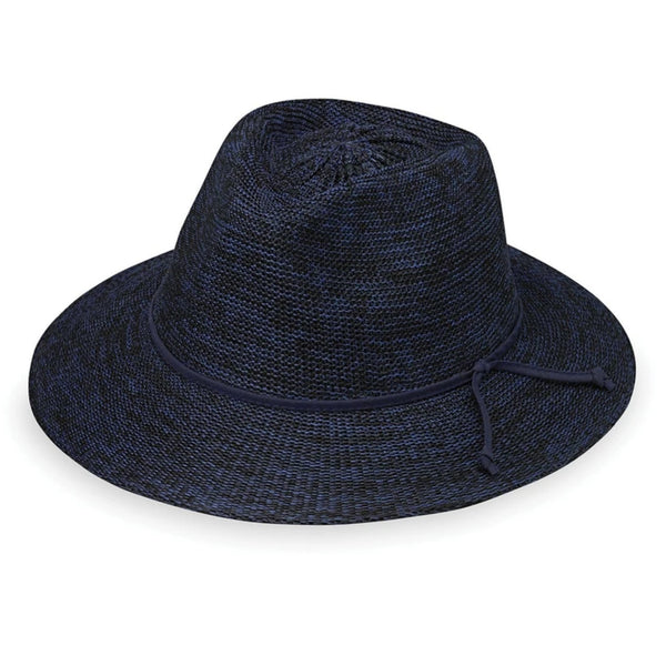 The Hat Shop Ladies Wallaroo 'Victoria Fedora Sun Hat UPF50+ Mixed Navy