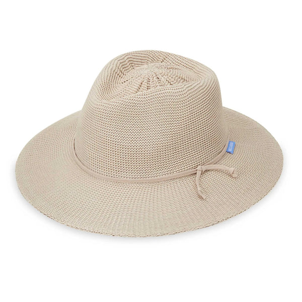 The Hat Shop Ladies Wallaroo 'Victoria Fedora Sun Hat UPF50+ Stone