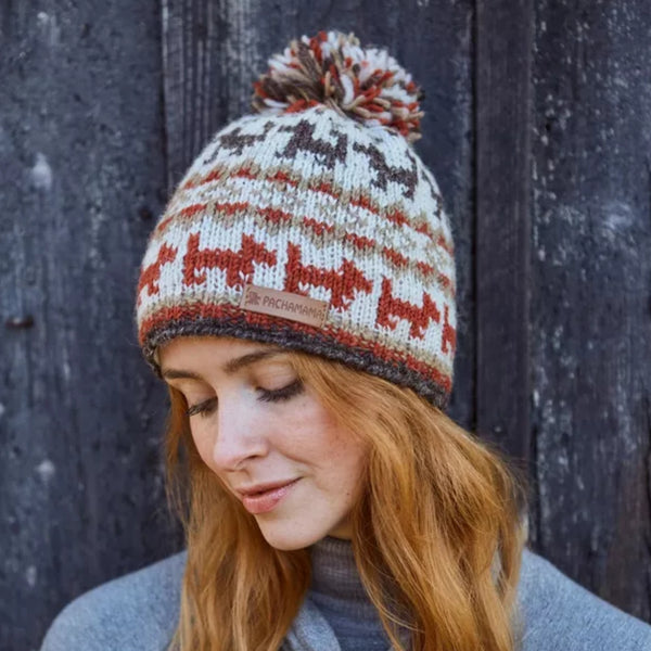 The Hat Shop Pachamama Walking The Dog Bobble Beanie