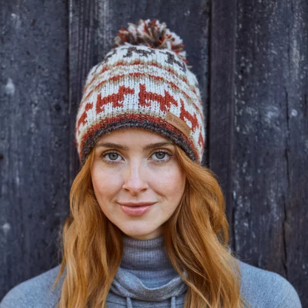 The Hat Shop Pachamama Walking The Dog Bobble Beanie