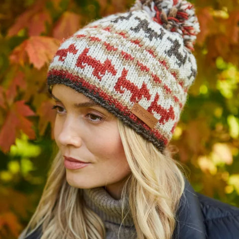 The Hat Shop Pachamama Walking The Dog Bobble Beanie