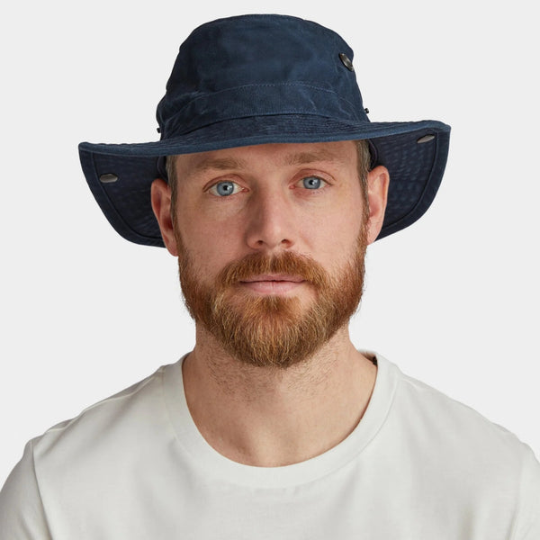 The Hat Shop Tilley T3 Wanderer Sun Hat UPF50+ Dark Navy Lifestyle