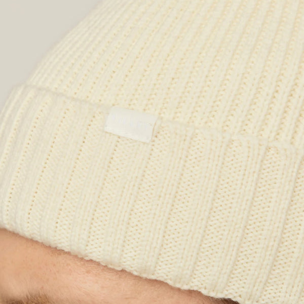 The Hat Shop Tilley Merino Wool Warmth Beanie Hat Cream