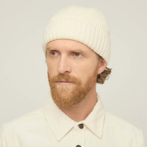 The Hat Shop Tilley Merino Wool Warmth Beanie Hat Cream