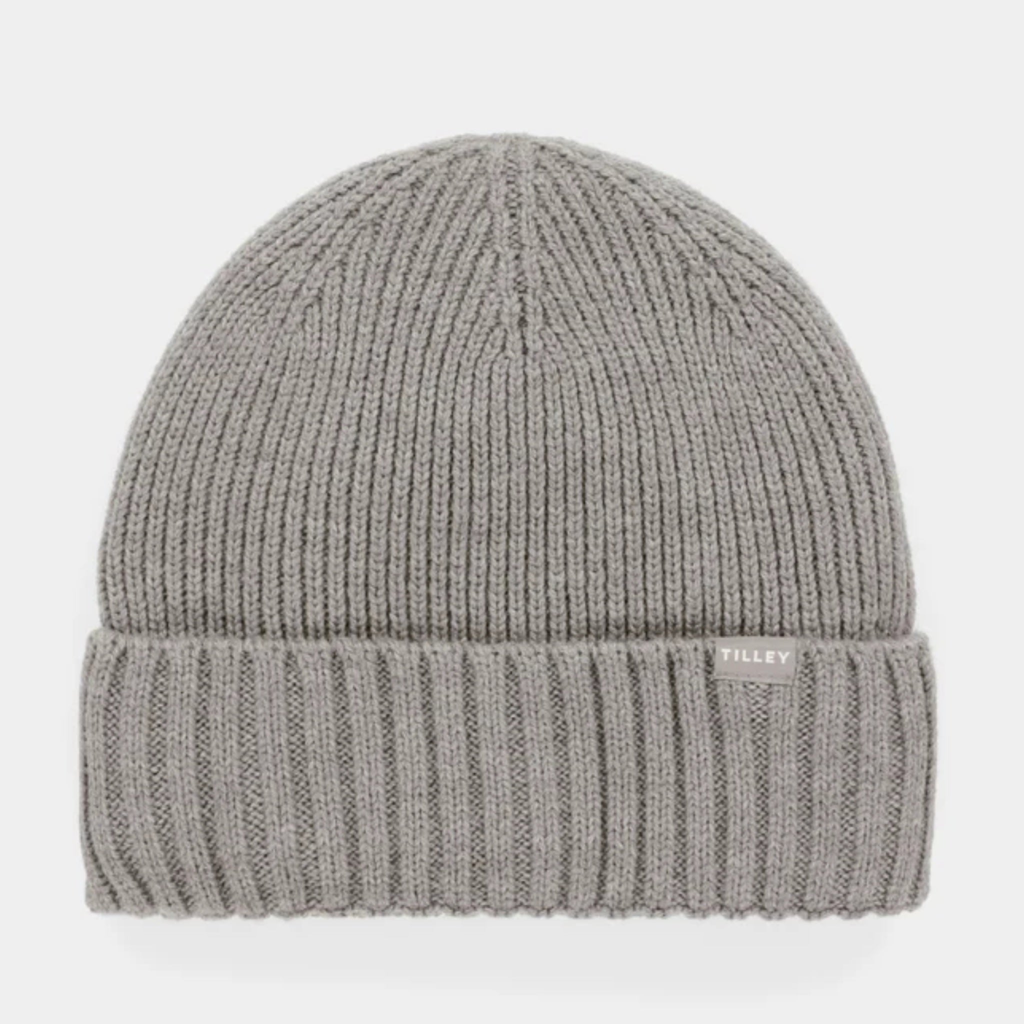 The Hat Shop Tilley Merino Wool Warmth Beanie Hat Grey