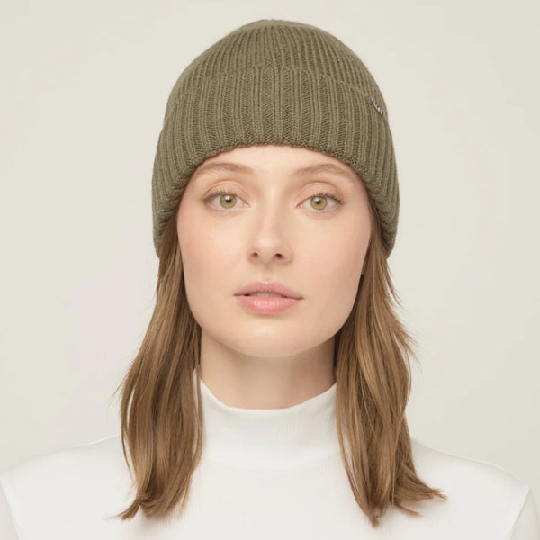 The Hat Shop TIlley Merino Warmth Beanie Hat Olive