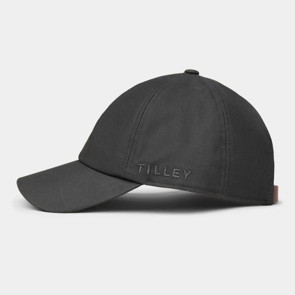 The Hat Shop Tilley Wax Cotton Baseball Cap 'Black'