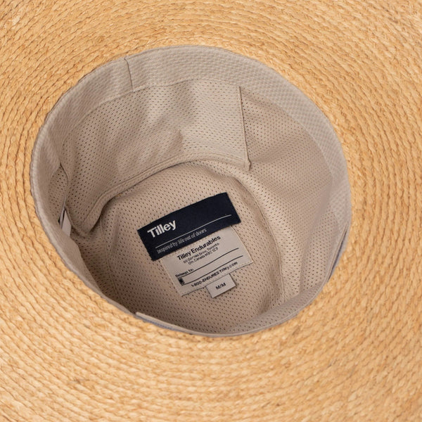 The Hat Shop Tilley Wide Brim Straw Sun Hat UPF50+ Bottom
