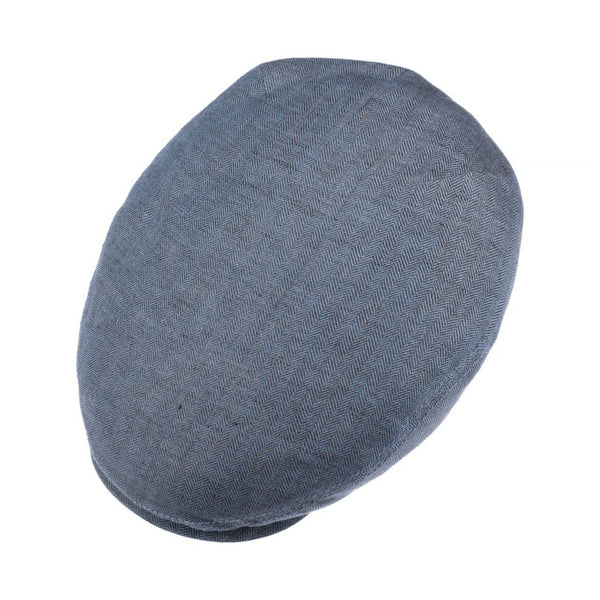 The Hat Shop Stetson Woodfield Linen Cap in Blue