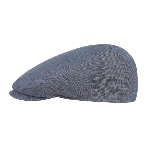 The Hat Shop Stetson Woodfield Linen Cap in Blue