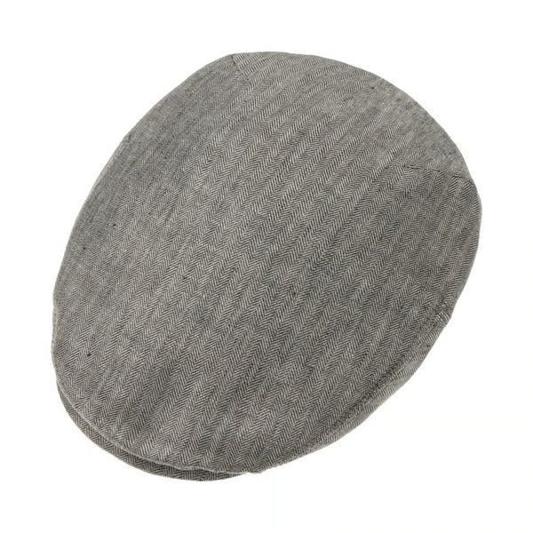 The hat Shop Stetson Woodfield Line Flat Cap Grey
