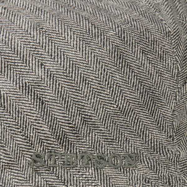 The hat Shop Stetson Woodfield Line Flat Cap Grey