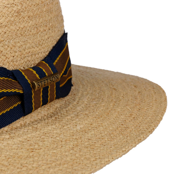 The Hat Shop Stetson Yescott Traveller Raffia Hat Side