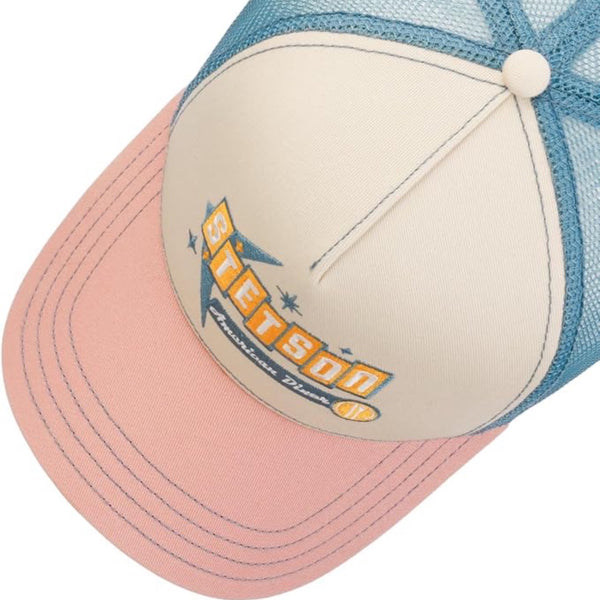 The Hat Shop Stetson American Diner Trucker Cap in Pink