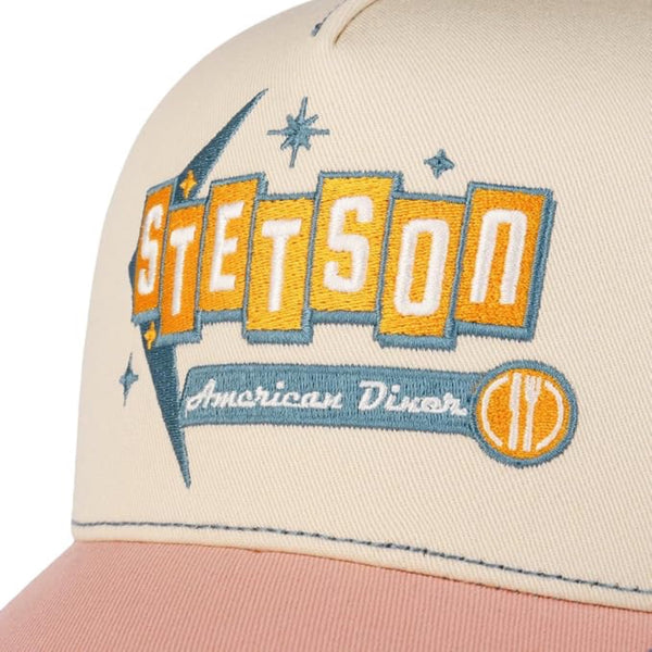 The Hat Shop Stetson American Diner Trucker Cap in Pink