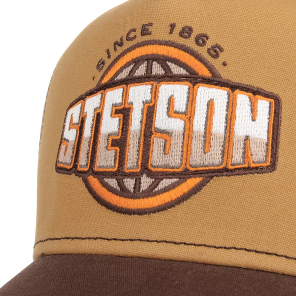 The Hat Shop Stetson Globe Trucker Cap in Brown