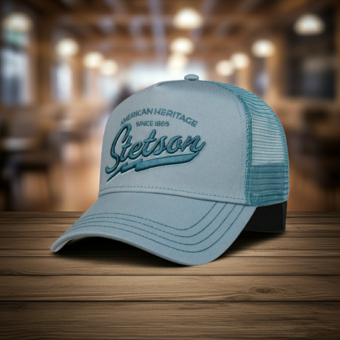 The Hat Shop Stetson Since 1865 Trucker Cap Blue