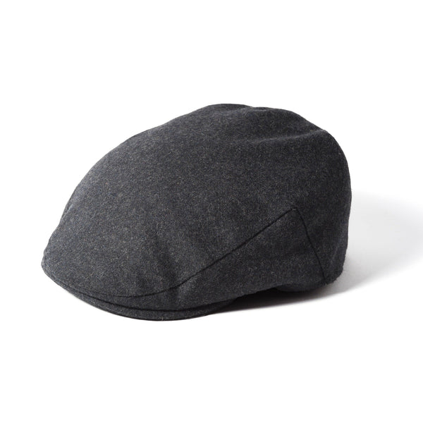 The Hat Shop Failsworth Wool Melton Cap Grey