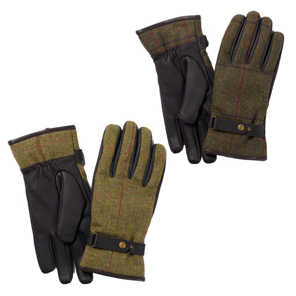 The Hat Shop Mens Failsworth Waterproof Tweed Touchscreen Gloves