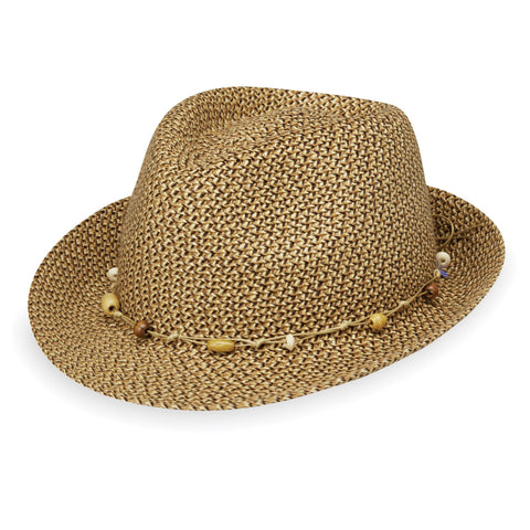 The Hat Shop Wallaroo Waverley Trilby Sun Hat Brown