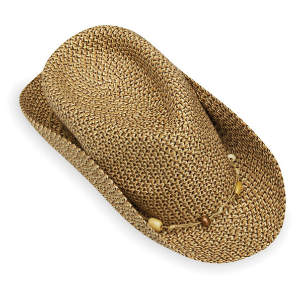 The Hat Shop Wallaroo Waverley Trilby Sun Hat Brown Packable
