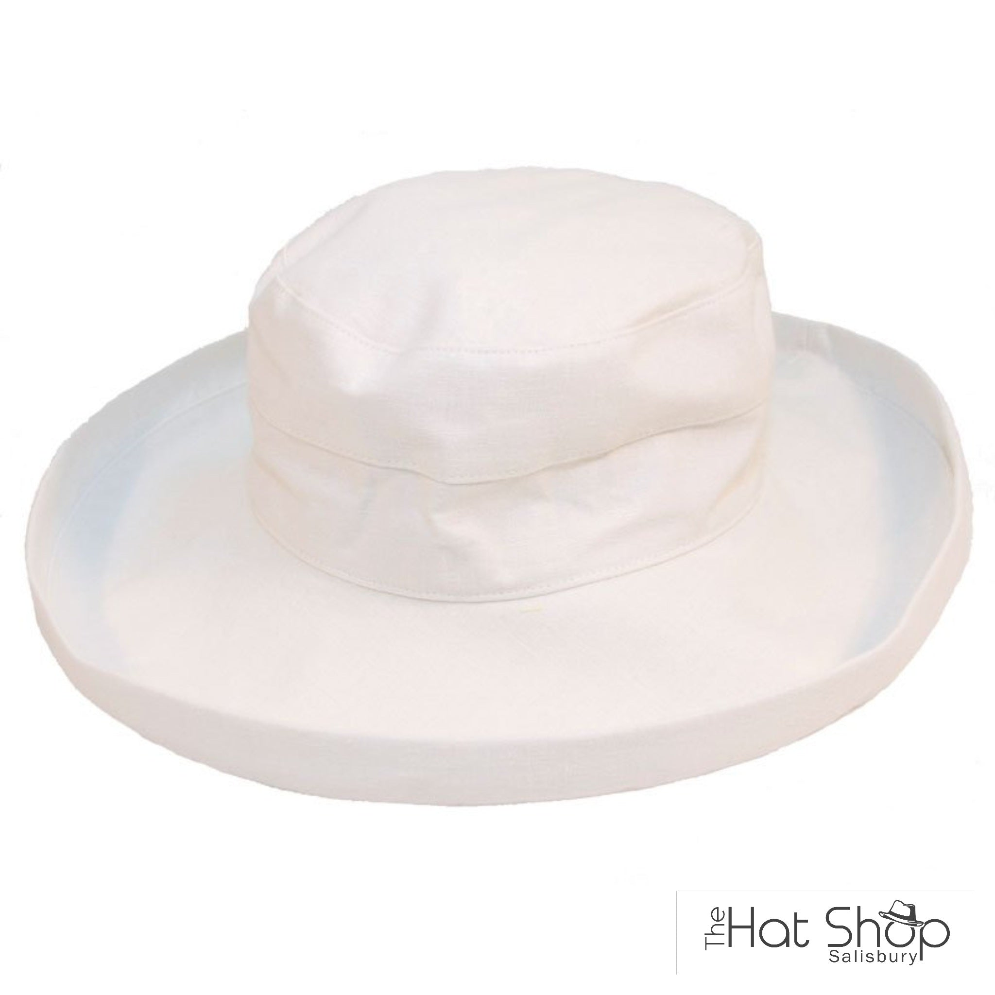 Ubuy Ladies White Cotton Sun Hats Floppy Hats Roll Up Sun Hat