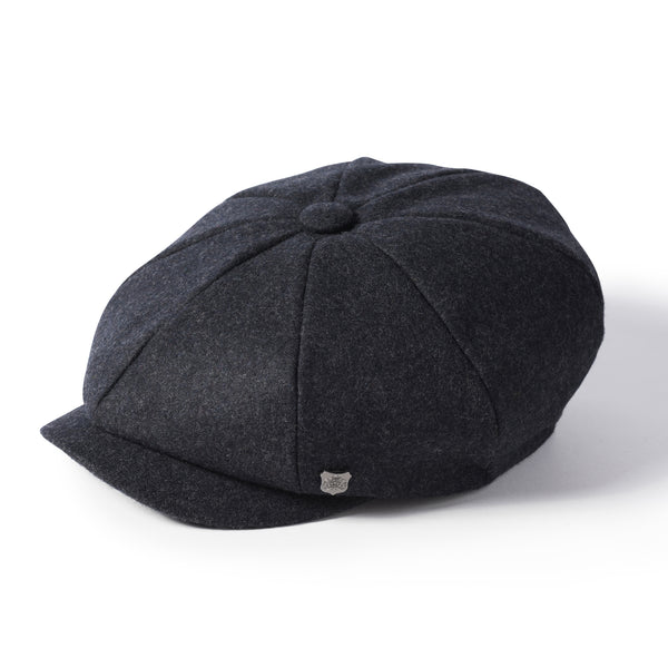 Failsworth Alfie Melton peaky blinder hat, grey