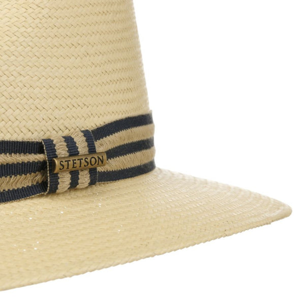 The Hat Shop Stetson Altadena Toyo Traveller Straw Hat 'Natural' 