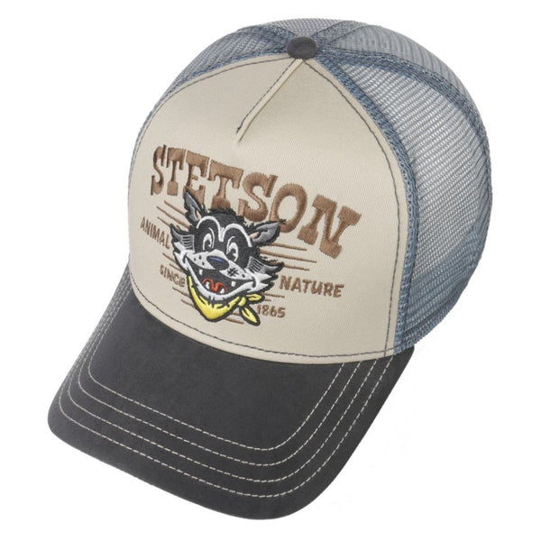 The Hat Shop Stetson Animal Nature Trucker Cap Grey-Beige