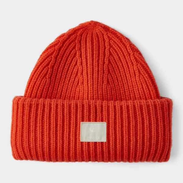 The Hat Shop Tilley 100% Merino Wool Alpine Beanie Hat Orange