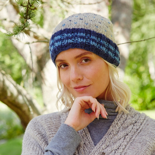 The Hat Shop Pachamama Bantry Bay Beanie Blue