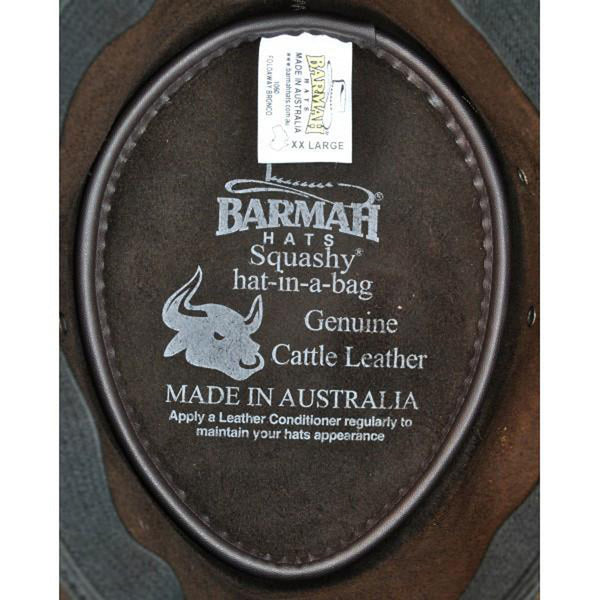 The Hat Shop Barmah Leather Kangaroo hat, brown
