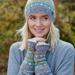 The Hat Shop Ladies Pachamama Braemar Lined Wool Handwarmers