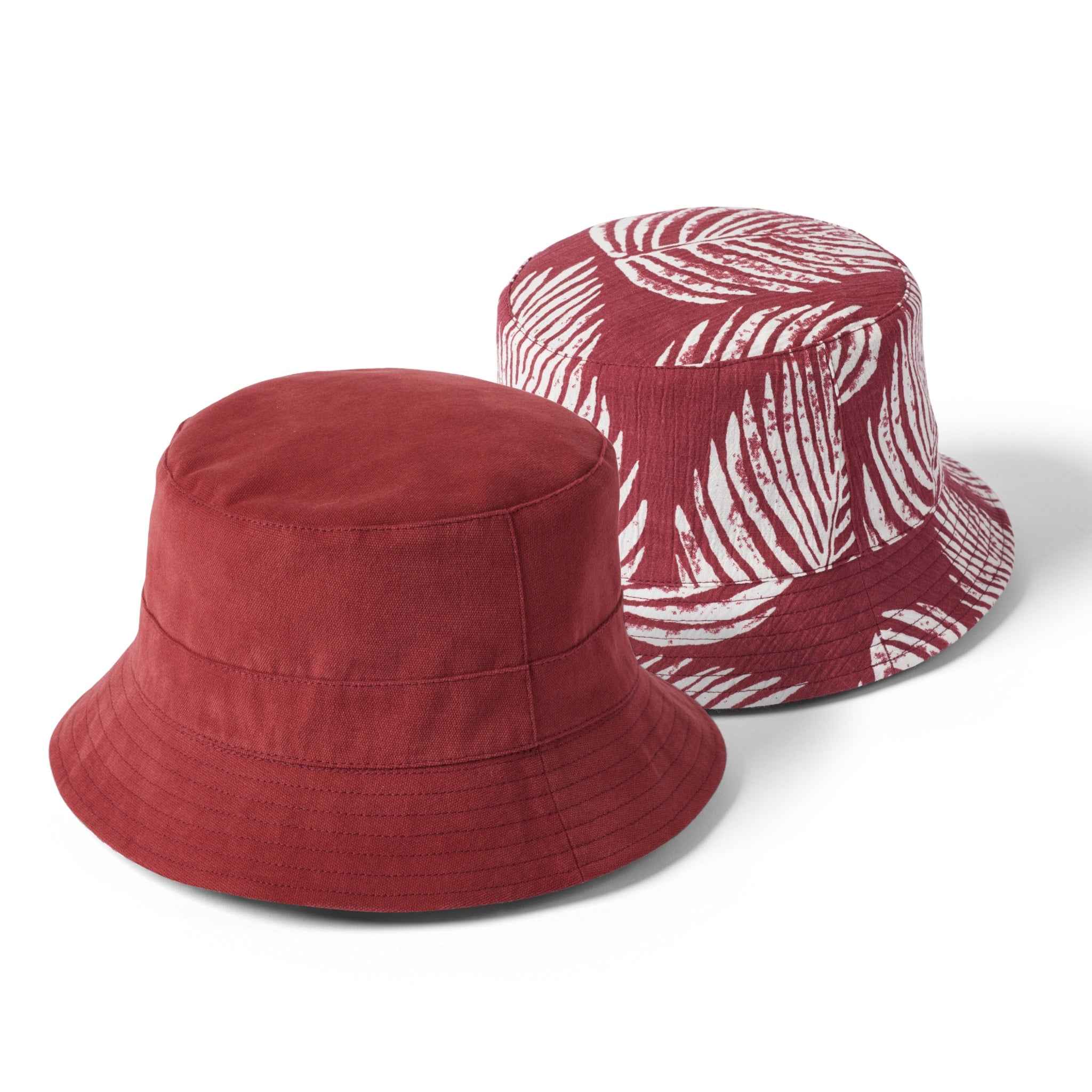 The Hat Shop Failsworth 100% Cotton Reversible Bucket Hat Brick