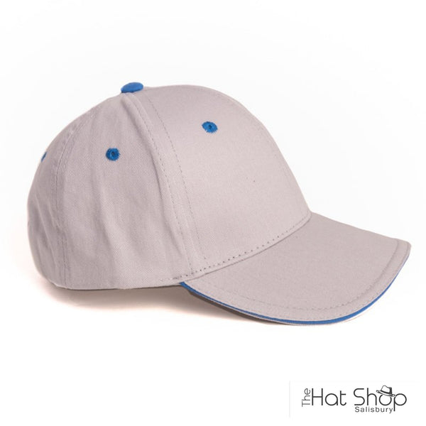 The Hat Shop Kids Baseball Hat Grey